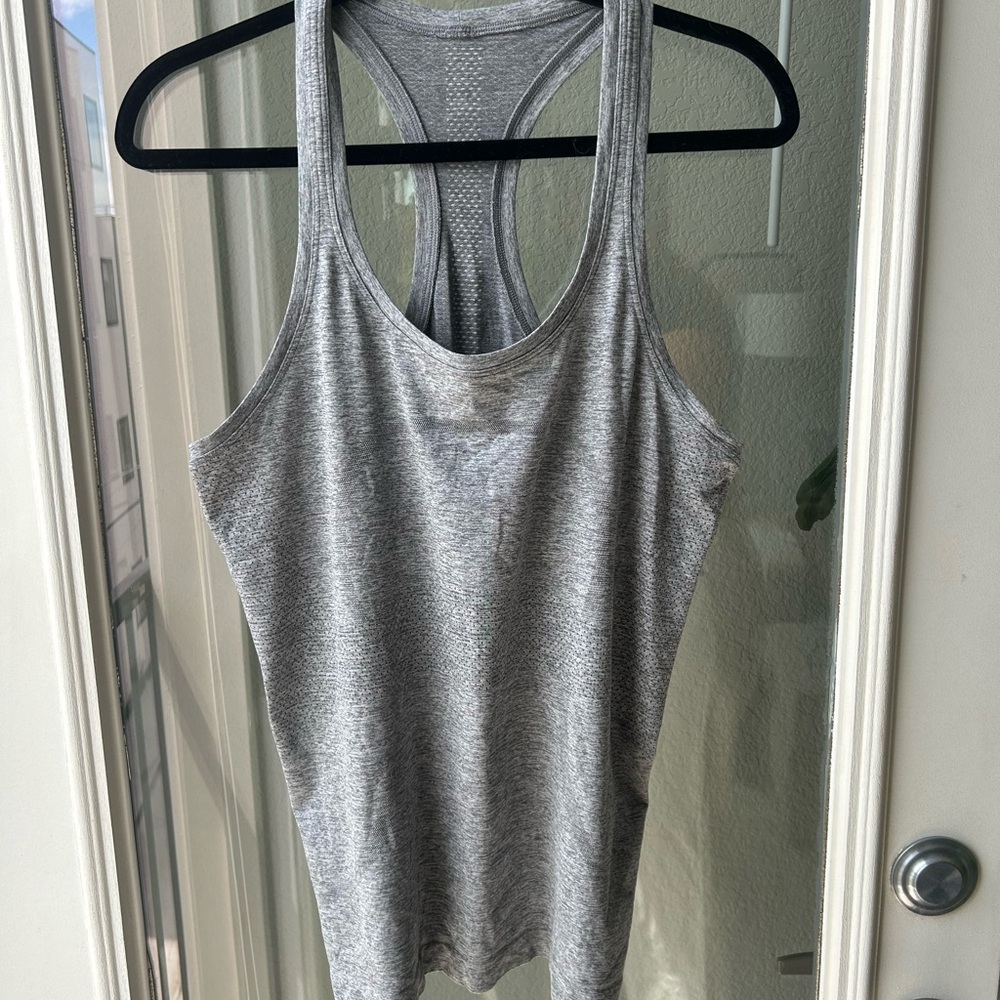 Lululemon Peloton Gray Swiftly Tech Women's Tank Top
